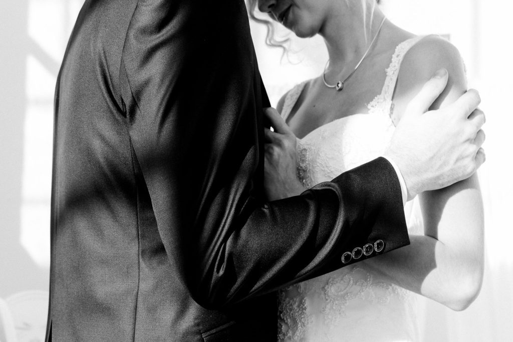 Hochzeitsfotografie Christina Klass, Emotionales Foto vom Brautpaar