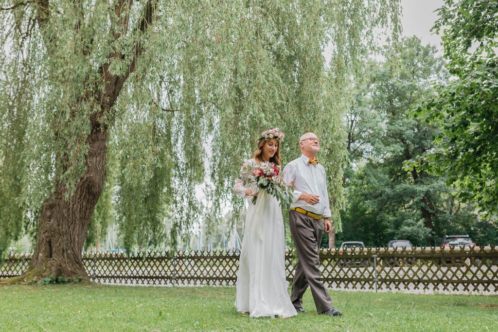 Hochzeitfotografin Christina Klass, Freie Trauung, Braut mit Vater