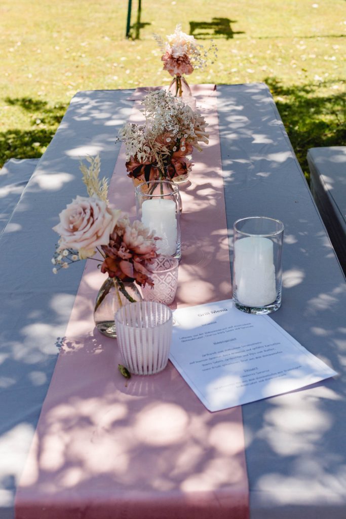 Hochzeitsfotografin Christina Klass, Hochzeitsfeier im eigenen Garten